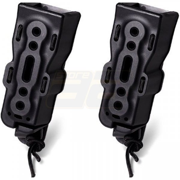 Laylax Battle Style Bite Mag Handgun Quick Mag Holder Double Pack - Black