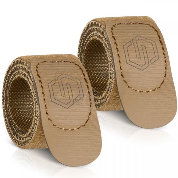 Savior Equipment 1 Inch Hook & Loop Strap 2 Pack - Dark Earth