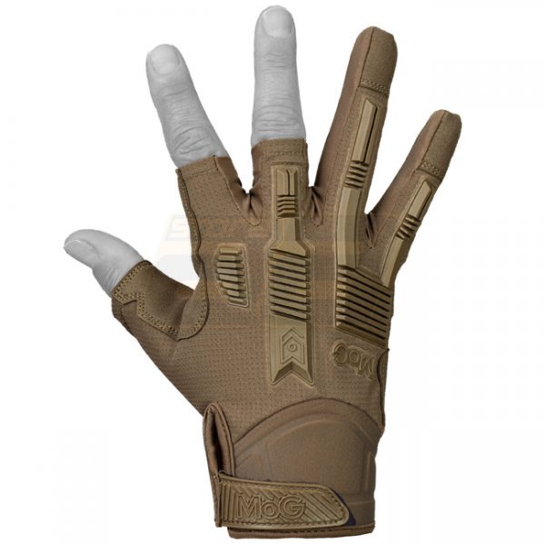 MoG Target High Abrasion Ergoshield Trivium Glove - Coyote Brown - L