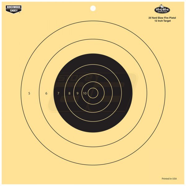 Birchwood Casey Dirty Bird 12 Inch 25 Yard Pistol Reactive Target 12 Pack
