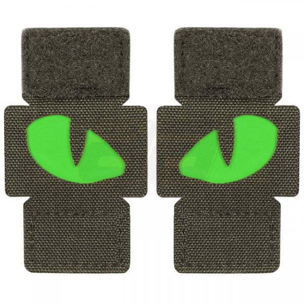 M-Tac Green Tiger Eyes Laser Cut Patch - Ranger Green