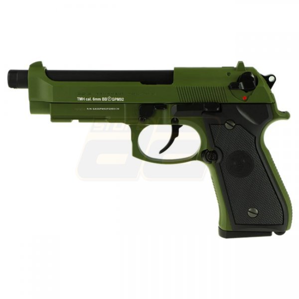 G&G GPM92 MS Co2 Blow Back Pistol - Green