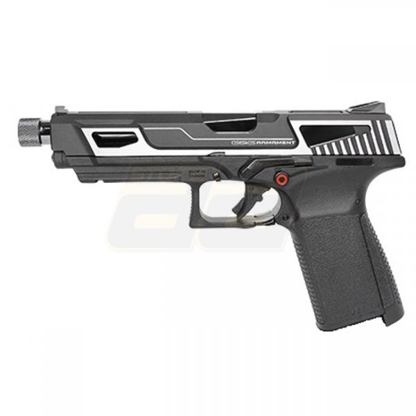 G&G GTP 9 MS Co2 Blow Back Pistol - Silver