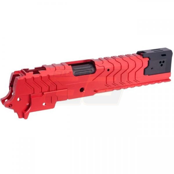5KU Marui Hi-Capa GBB Slide & Frame Set Matrix Type - Red / Black