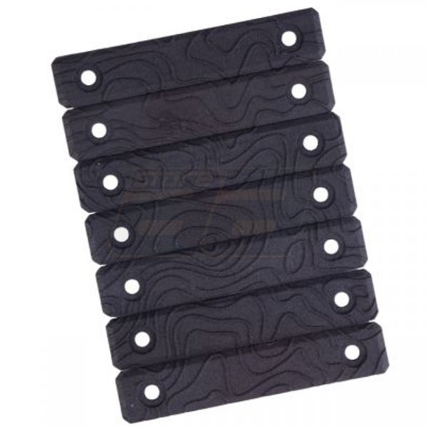 Advantage Airsoft Contour Line Style M-LOK Rail Cover Type 2 - Black