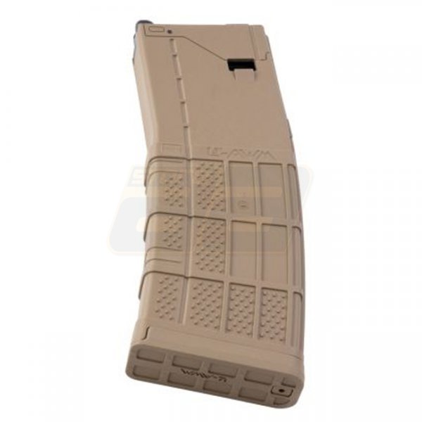 Angry Gun Lancer Systems L5AWM V2 MWS GBBR 5.56 Type Opqaue 35rds Gas Magazine - Dark Earth