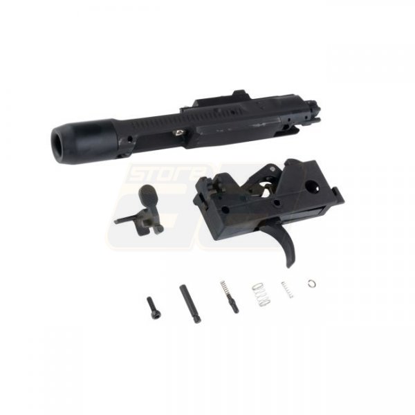 Archwick Marui MWS GBBR Carbon Steel Trigger Box & Bolt Carrier Set - Black