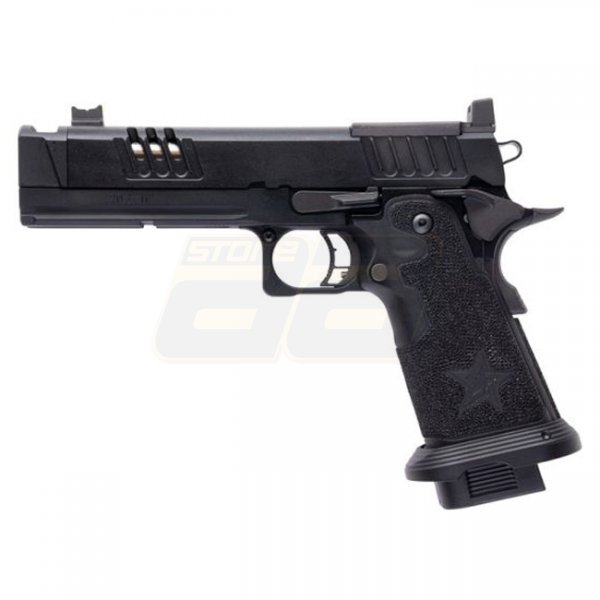 Army Armament Staccato XC Gas Blow Back Pistol Stippling Grip - Black