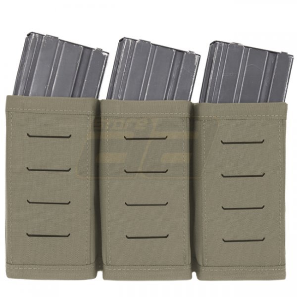 Warrior Laser Cut Triple Snap Mag Pouch 5.56mm - Ranger Green