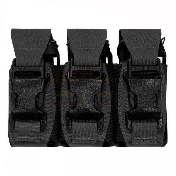 Warrior Laser Cut Triple 40mm Flash Bang Pouch - Black
