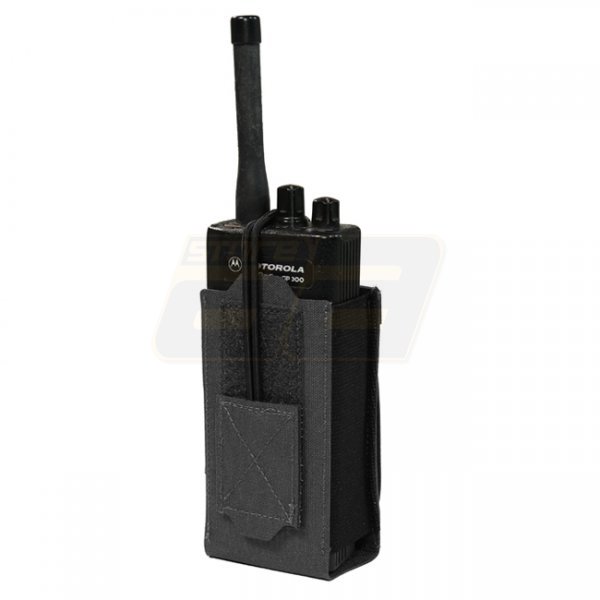 Warrior Laser Cut Adjustable Radio Pouch - Black