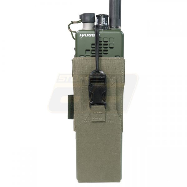 Warrior Laser Cut MBITR/Harris Radio Pouch - Ranger Green