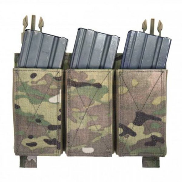 Warrior Detachable Triple Elastic Mag Pouch - Multicam