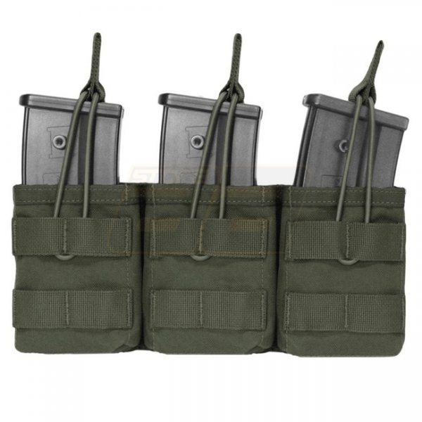 Warrior Triple G36 / SIG 550 Open Magazine Pouch - Ranger Green