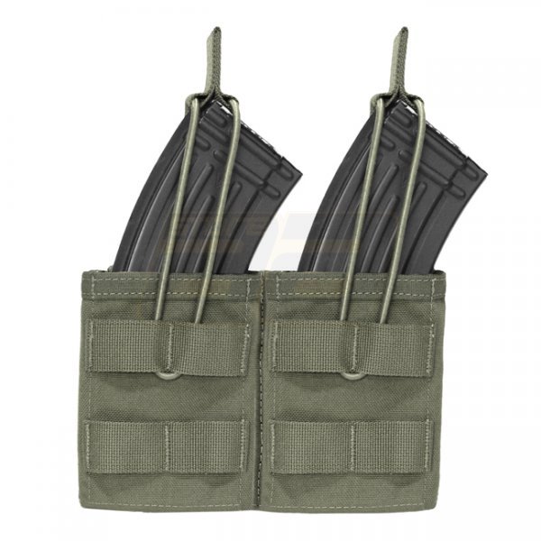Warrior Double AK / SIG 550 Open Magazine Pouch - Ranger Green