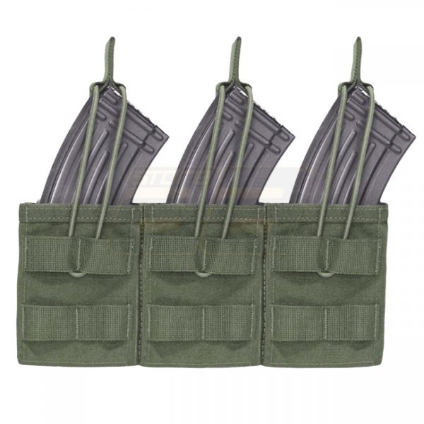Warrior Triple AK / SIG 550 Open Magazine Pouch - Ranger Green