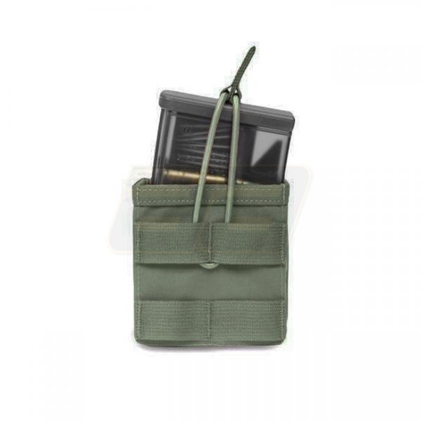 Warrior Single HK 417 Open Magazine Pouch - Ranger Green