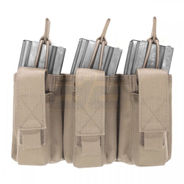 Warrior Triple M4 & Pistol Open Magazine Pouch - Coyote