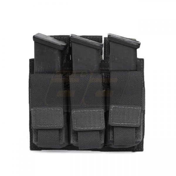 Warrior Triple 9mm Pistol Magazine Pouch - Black