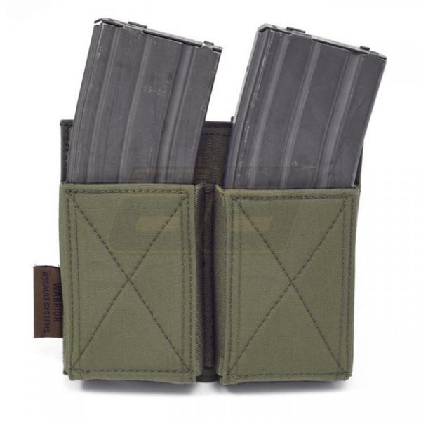 Warrior Double Elastic Magazine Pouch - Ranger Green
