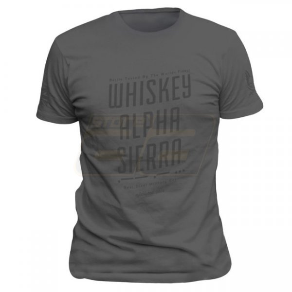 Warrior Whiskey Alpha Sierra WAS T-Shirt - Grey - M