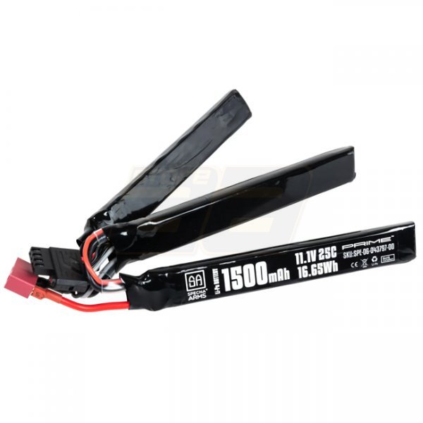 Specna Arms x Gens Ace 11.1V 1500mAh 25C Li-Po Battery G-Tech Split Type - Large Deans