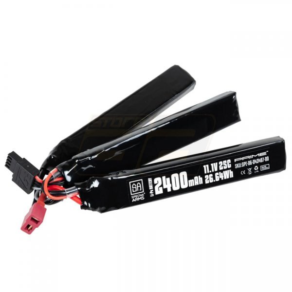 Specna Arms x Gens Ace 11.1V 2400mAh 25C Li-Po Battery G-Tech Split Type - Large Deans