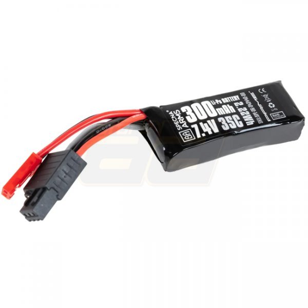 Specna Arms x Gens Ace 7.4V 300mAh 35C Li-Po Battery G-Tech - JST