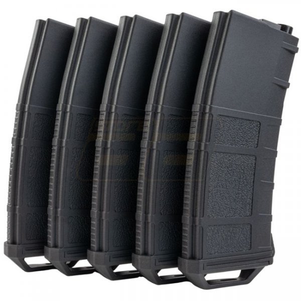 Amarok Sports M4 250rds Polymer Mid Cap AEG Magazine Box Set - Black