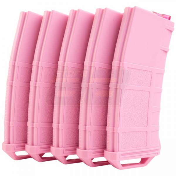 Amarok Sports M4 250rds Polymer Mid Cap AEG Magazine Box Set - Pink