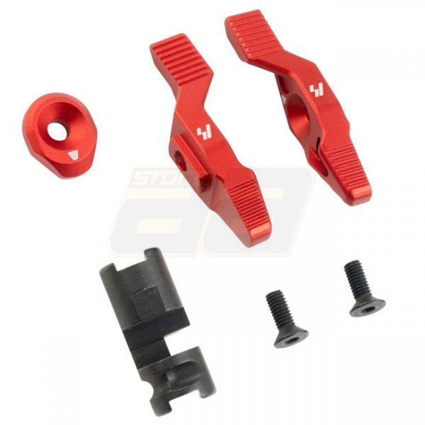 G&P Strike Industries Marui MWS GBBR CNC Ambidextrous Selector Switch - Red