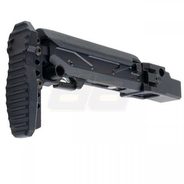 5KU GHK AKM V3 GBBR Folding Telescopic Buttstock & Cheek Riser - Black
