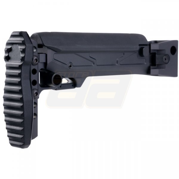 5KU Marui AKM GBBR Folding Telescopic Buttstock & Cheek Riser - Black