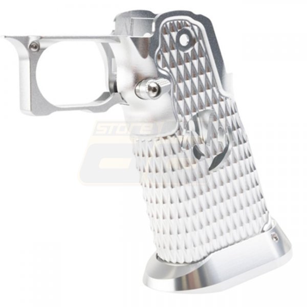 5KU Marui Hi-Capa GBB CNC Aluminum Grip Type 9 Infinity Style - Silver