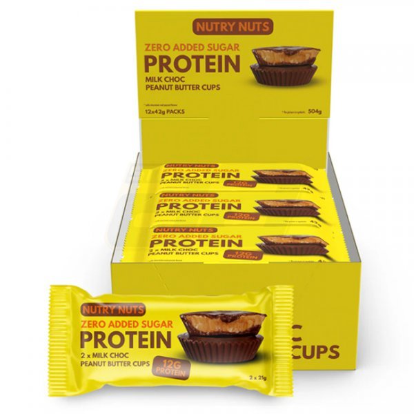 NUTRY NUTS Milk Choc Peanut Butter Cups 12pcs Box