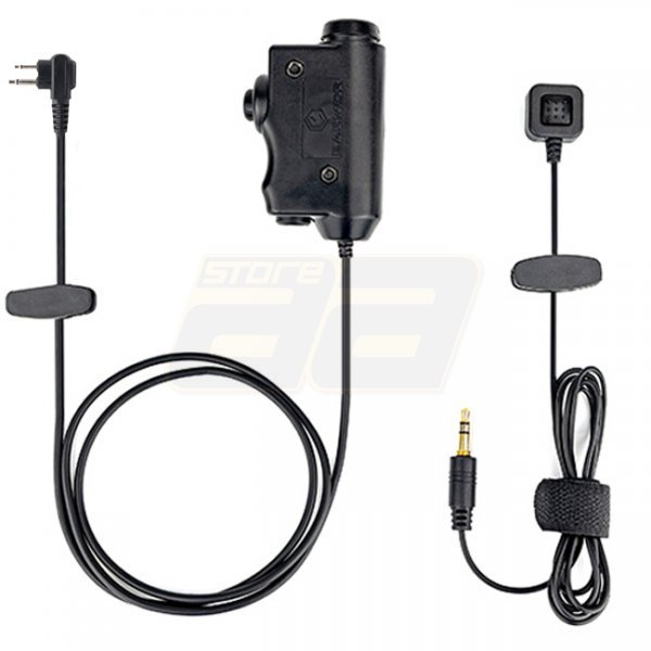 Earmor M52 Tactical PTT & Finger Switch - Motorola Double Pin