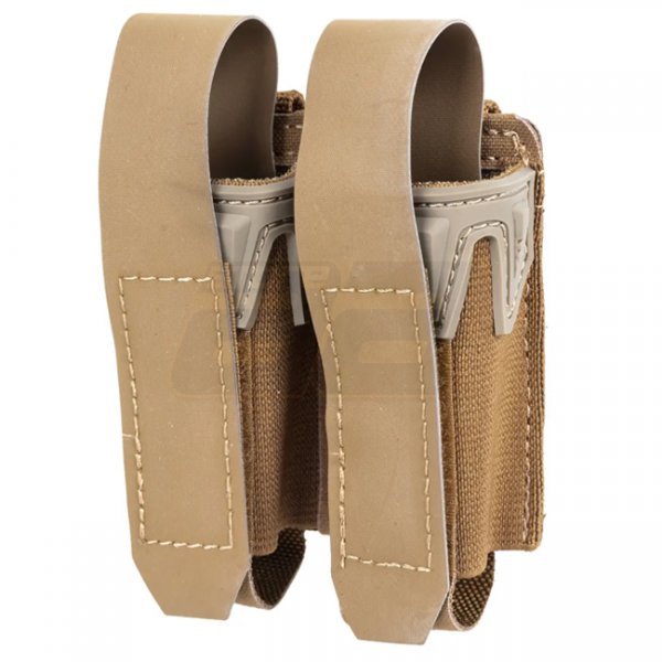 Wosport MG-126 K Type 9mm Double Mag Pouch - Coyote