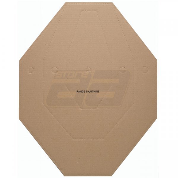 Range Solutions IPSC Cardboard Shield - Brown