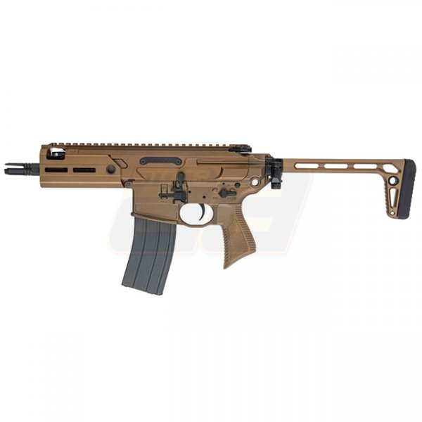 Salvo Precision MWS MCX Rattler .300BLK 5.5 Inch Gas Blow Back Rifle - Dark Earth