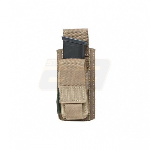Warrior Single 9mm Pistol Magazine Pouch - Coyote