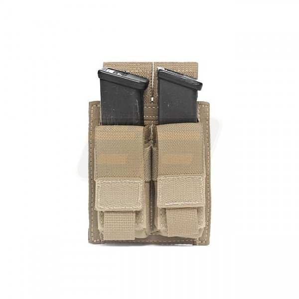 Warrior Double 9mm Pistol Magazine Pouch - Coyote