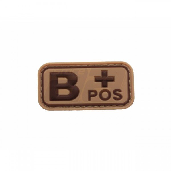 Pitchfork Blood Type B POS Patch - Tan