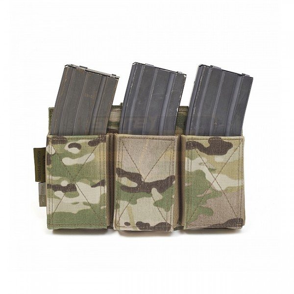 Warrior Triple Elastic Magazine Pouch - Multicam