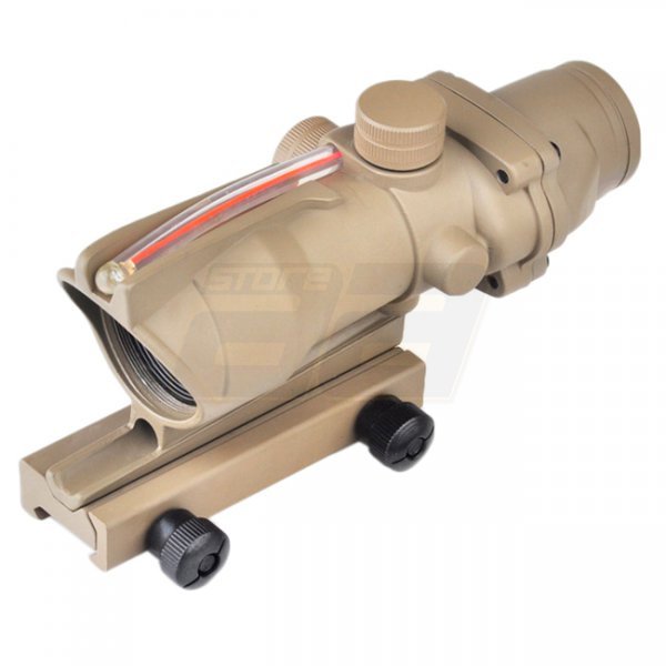 Aim-O ACOG 1x32C Illumination Fiber Optic Red Dot Sight - Dark Earth