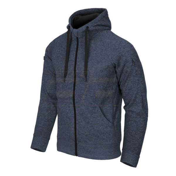 Helikon-Tex Covert Tactical Hoodie FullZip - Melange Blue - 2XL