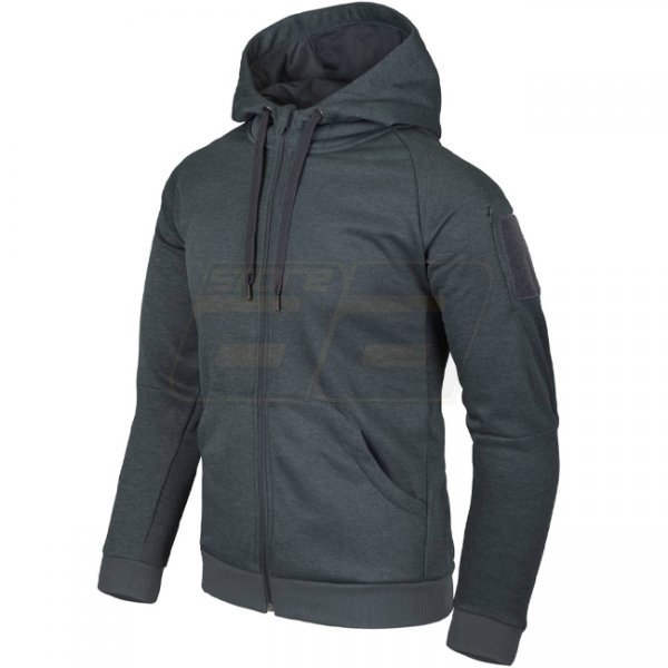 Helikon-Tex Urban Tactical Hoodie FullZip - Melange Black-Grey - XS