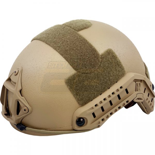 Pitchfork FAST Ballistic Combat Helmet High Cut - Coyote - Deluxe - XL