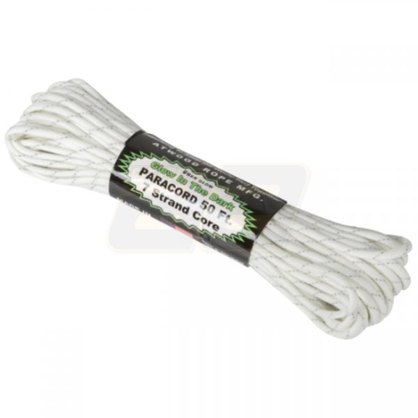 Atwood Rope Uber Glow Reflective Cord 50ft - White