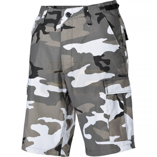 MFH BW Bermuda Shorts Side Pockets - Urban Camo - M