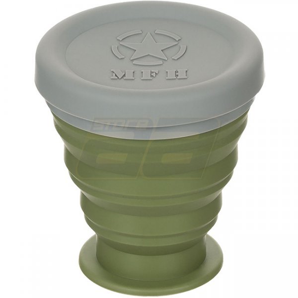 MFH Silicone Folding Cup 200 ml - Olive
